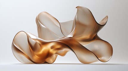 Smooth flowing waves in a contemporary design, featuring dynamic curves and set on a white background for a modern look. 