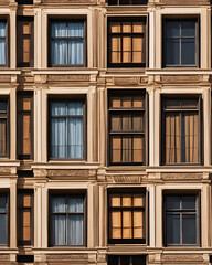 Fototapeta premium old, hostel, building, historic, architecture, rustic, vintage, aged, worn, facade, classic, heritage, bricks, weathered, traditional, dormitory, structure, nostalgic, cultural, quaint, simple, retro,