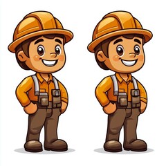 Adorable Cartoon Construction Worker: Mascot Design for Construction Companies, Contractors, and Industry