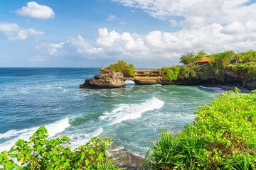 Awesome view of Pura Batu Bolong in Bali, Indonesia