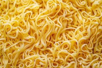 Photo of Yellow chinese instant noodles for ramen. Food photo for backdrops or recipes