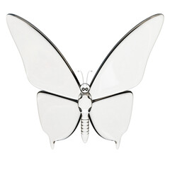 Glass Spring Butterfly 3D Design Element