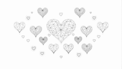 Heart Cluster Wallpaper