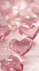 Obraz premium Valentine's Day Instagram Stories Template with Hearts. Romantic design perfect for expressing your love to that special someone or creating engaging brand content.