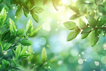 Nature of green leaf in garden at summer. Natural green leaves plants using as spring background. High definition photo