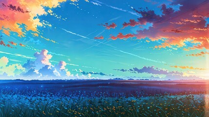 sky, sunset, cloud, sun, nature, sunrise, clouds, blue, light, sea, evening, landscape, sunlight, orange, ocean, color, cloudscape, dusk, beautiful, summer, beauty, horizon, water, weather, dawn