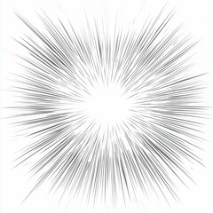 Dynamic Radial Lines Burst: Abstract Speed and Light Effect Graphic Design