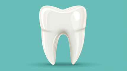 A playful and colorful design celebrating National Children’s Dental Health Month, featuring a tooth character holding a toothbrush, with bright bubble letters spelling out the event's name,