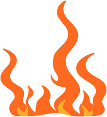 Flame Flat Vector icon 