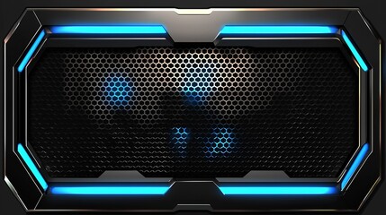Futuristic Hexagon Panel Design