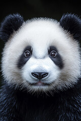 Obraz premium Adorable Young Giant Panda Close Up Portrait
