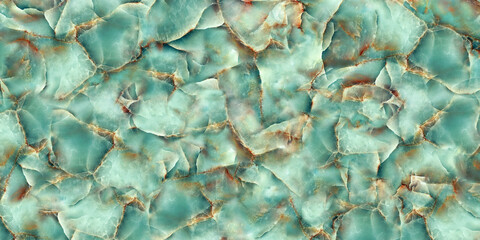 Aqua green marble texture background, natural stone design for ceramic tiles, blue and brown colors...