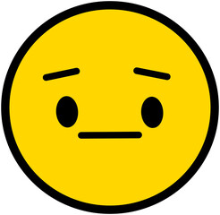 Kawaii wordless sun icon