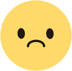 Fototapeta premium Unhappy Emoji Icon