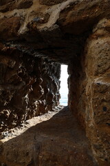 Stone archway road. High quality photo