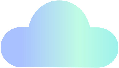 Obraz premium Color gradient cloud icon