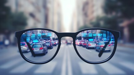 smart glasses cityscape augmented reality - augmented reality