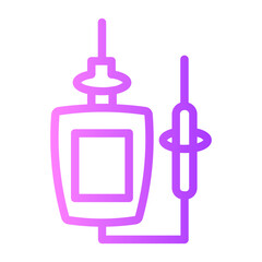 Obraz premium Voltage Indicator gradient icon