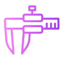 vernier caliper gradient icon