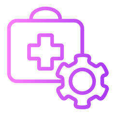 Obraz premium Medical gradient icon