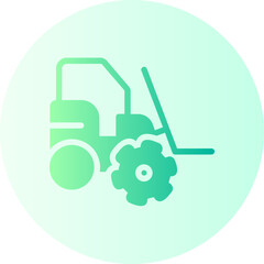 forklift gradient icon