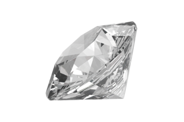 Dazzling diamond  with high quality, transparent background