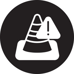 Traffic Cone glyph icon