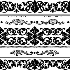  seamless pattern design in white and black illustration