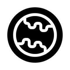 Obraz premium global glyph icon