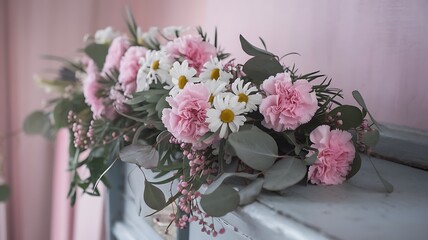 Fototapeta premium Elegant International Women's Day Graphic with Roses