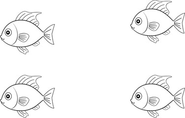 Simple tulip sketches, minimalist floral design, repeating pattern, black and white line drawing, botanical illustration, four tulips arranged symmetrically, clean graphic style, delicate flower outli