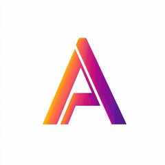 Letter A logo designs, creative abstract letter A icons, isolated on white background