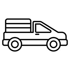 Pickup Truck  Icon Element For Design