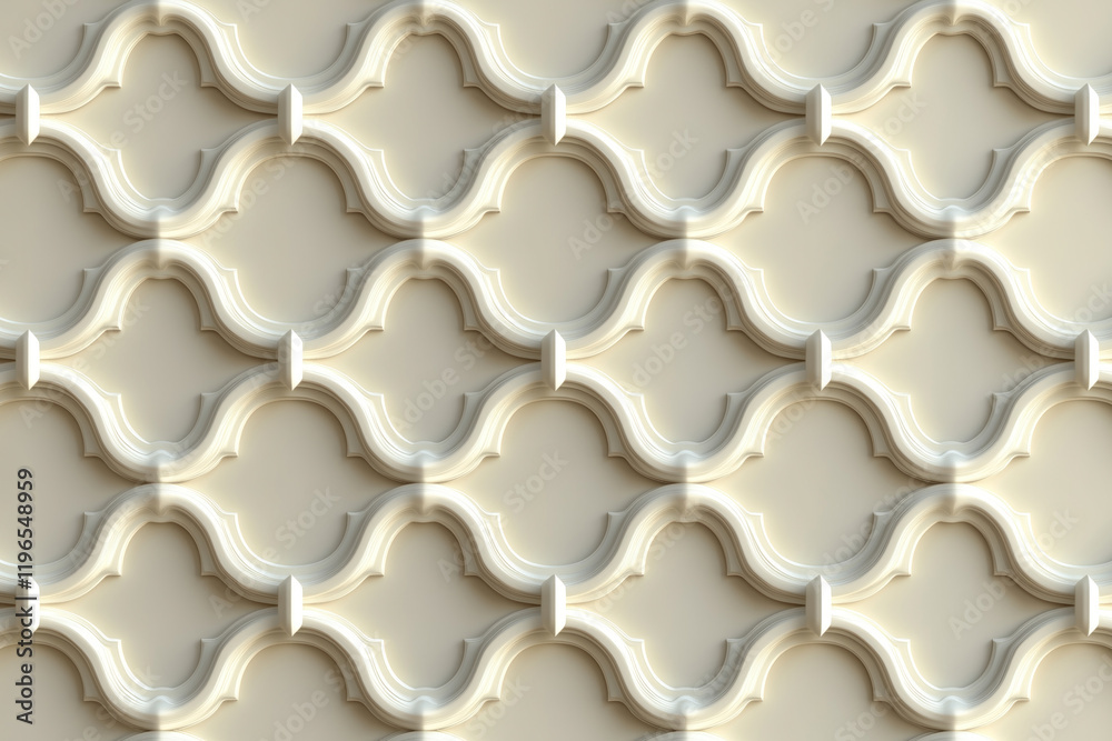 Poster sophisticated classical 3d pattern. ancient ornament. background image. created with generative ai t