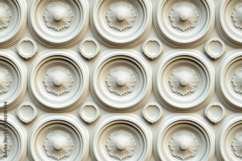 Poster sophisticated classical 3d pattern. ancient ornament. background image. created with generative ai t
