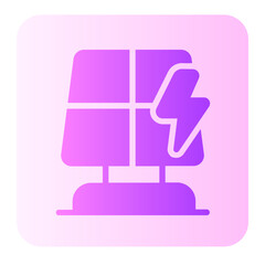 Solar Panel gradient icon