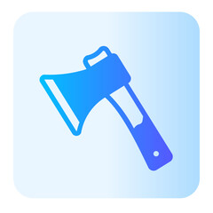 Axe gradient icon