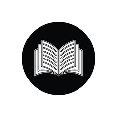 Book icon Outline icon sign. book logo, symbol/ icon on white background. open book icon vector. ebook icon.