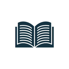 book icon, Icon of an open book. pdf book, representing literature, learning, or education.