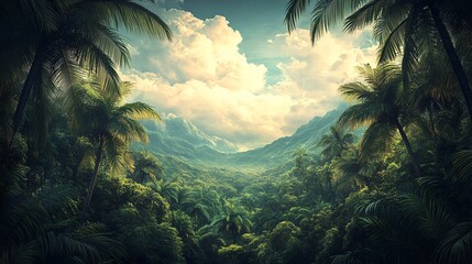 Exploring lush tropical rainforest mountainous region nature photography serene environment aerial view