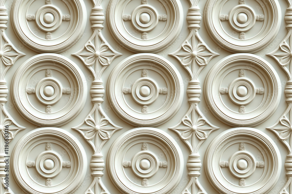 Poster sophisticated classical 3d pattern. ancient ornament. background image. created with generative ai t