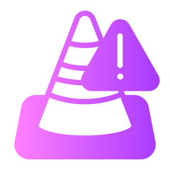 Traffic Cone gradient icon