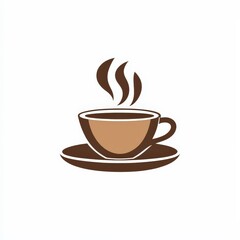 Obraz premium Design of coffee icon logo illustration isolated on white background