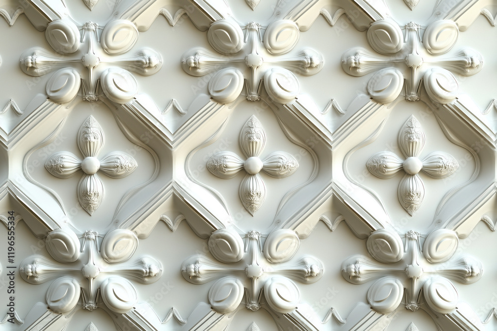 Poster sophisticated classical 3d pattern. ancient ornament. background image. created with generative ai t