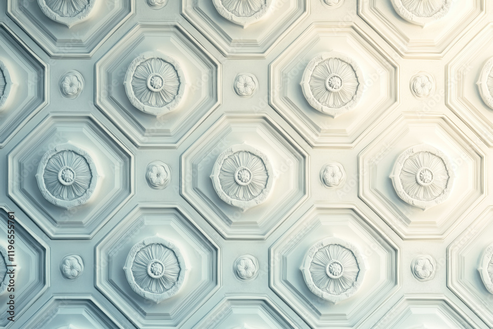 Poster sophisticated classical 3d pattern. ancient ornament. background image. created with generative ai t