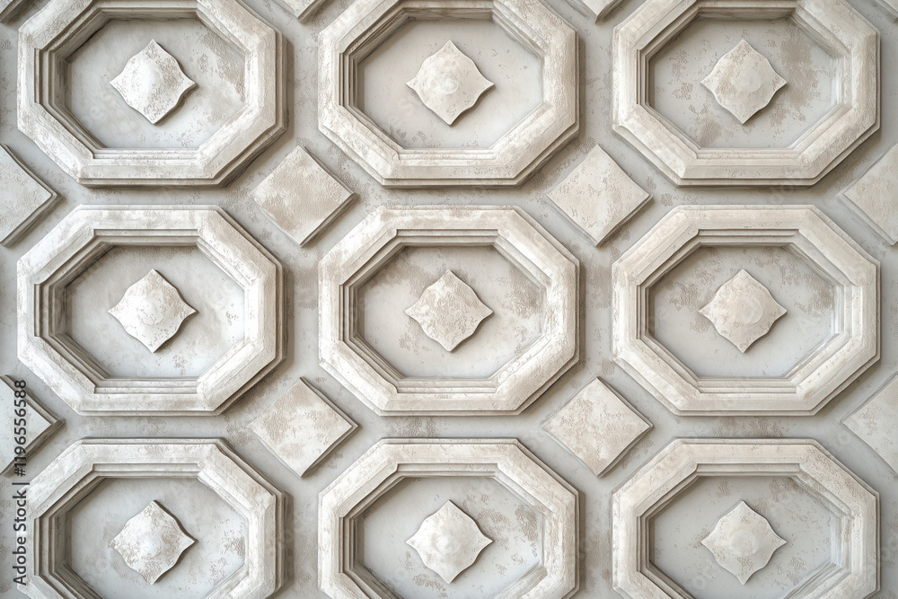 Poster sophisticated classical 3d pattern. ancient ornament. background image. created with generative ai t