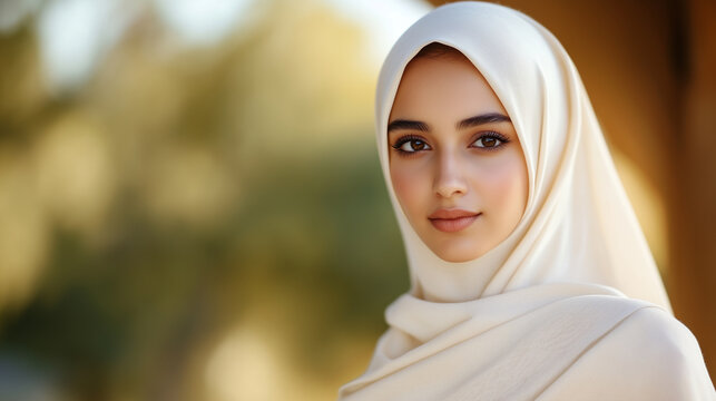 Elegant Arabic Woman in Hijab, Embracing Modern Fashion and Cultural Heritage Arabic woman, hijab fashion, modern cultural attire, modest fashion, Middle Eastern woman, elegant hij