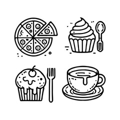 your minimalist bread icon with clean lines on a white background