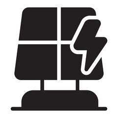 Solar Panel glyph icon