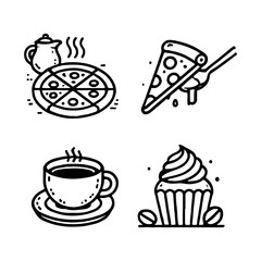 your minimalist bread icon with clean lines on a white background